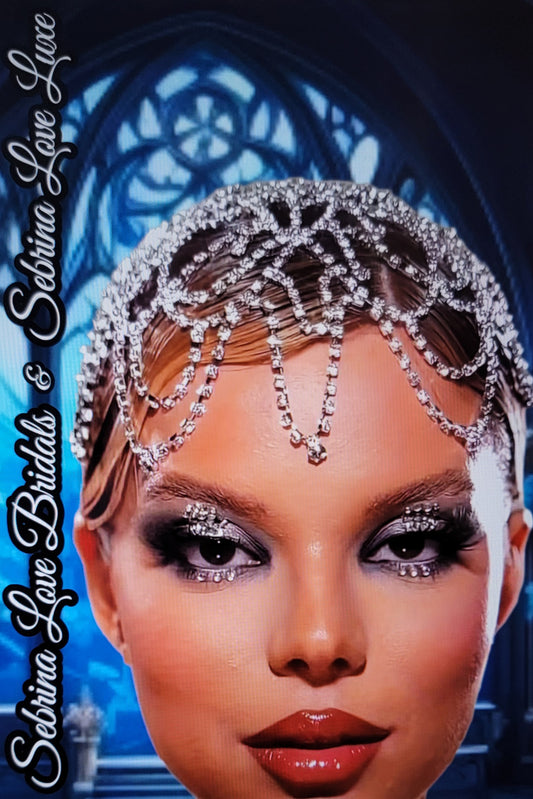 Gatsby Vintage Inspired Gold Crystal Diamante Headpiece