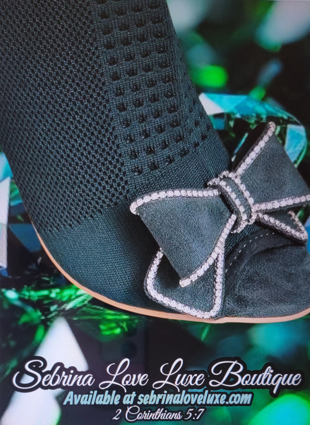 Chic Hunter Green Stretch Ankle Boots