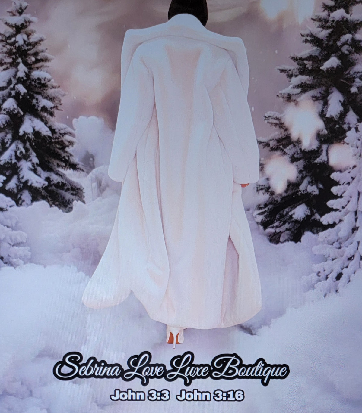 White Faux Fur Maxi Coat