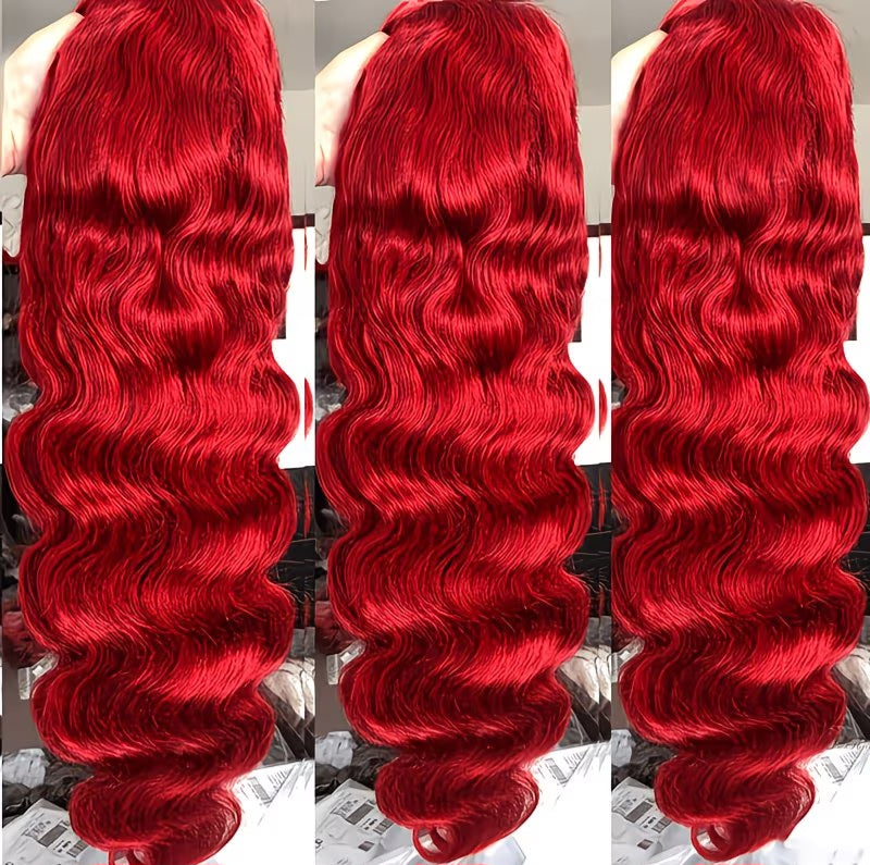 Beautiful Red Old Hollywood Glam Pinup Cosplay Party Wig