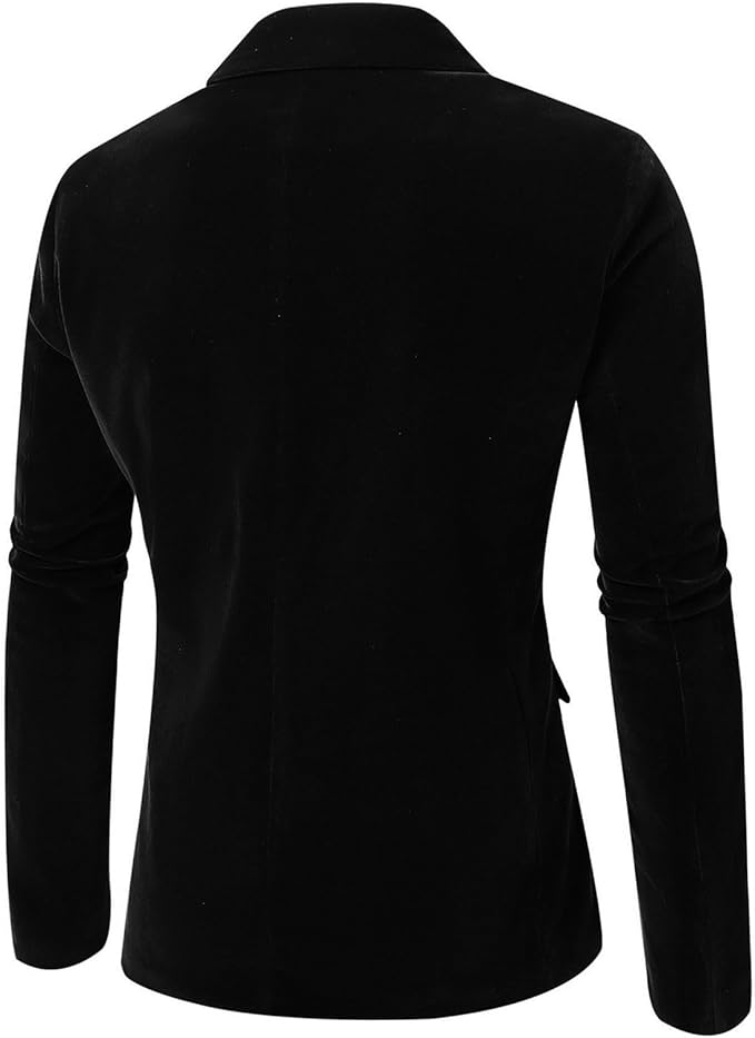 Elegant Black Velvet Dinner Formal Jacket