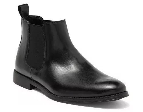 RUSH Black Chelsea Men's Drivers Ankle Boots