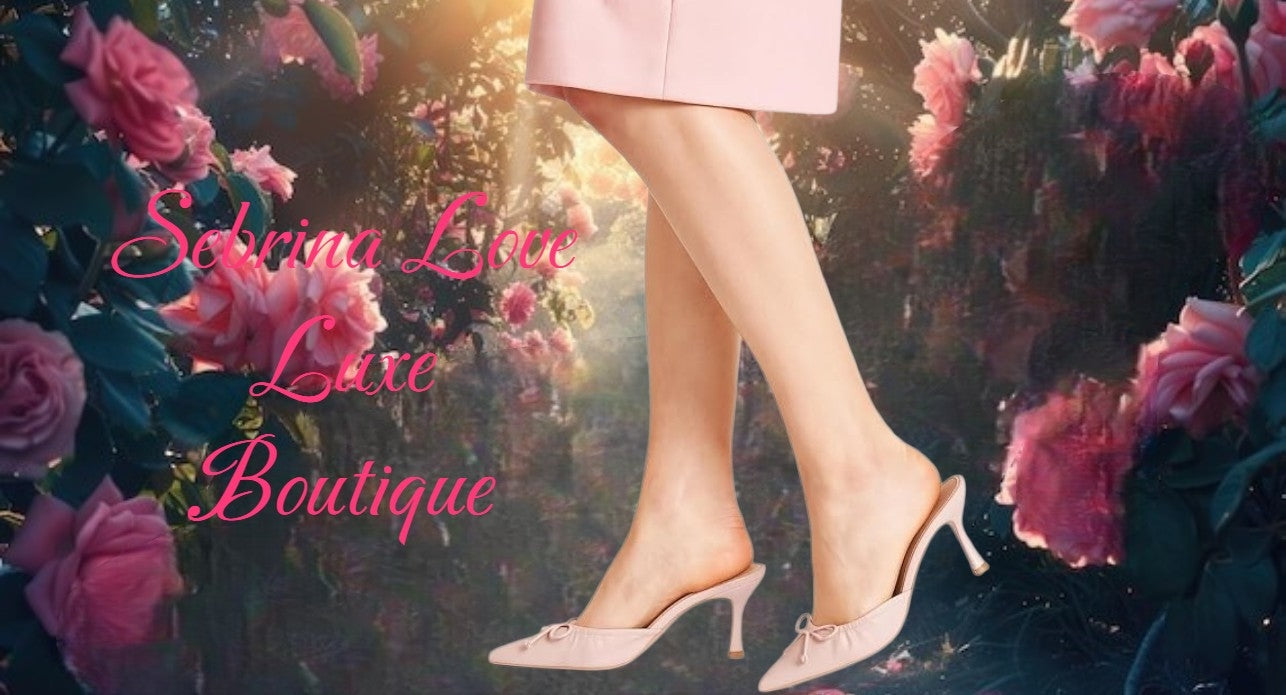 Flirty Romantic Ballet Pink Bow Mules