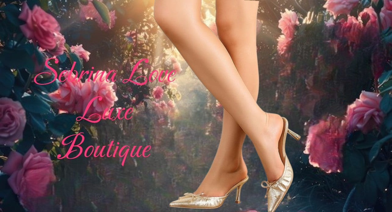 Flirty Romantic Ballerina Inspired Metallic Gold Bow Mules