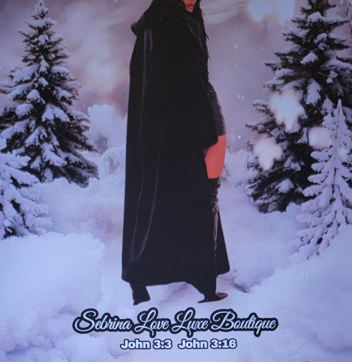 Luxe Black Faux Fur Maxi Coat