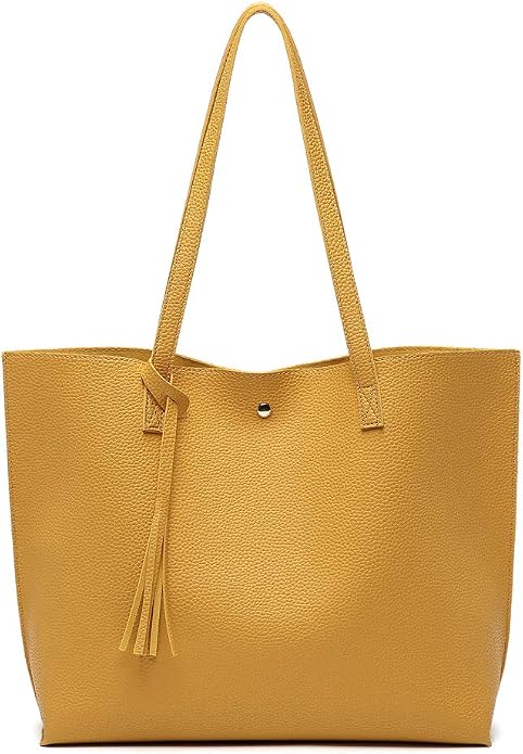 Chic Golden Mustard Yellow Handbag Purse