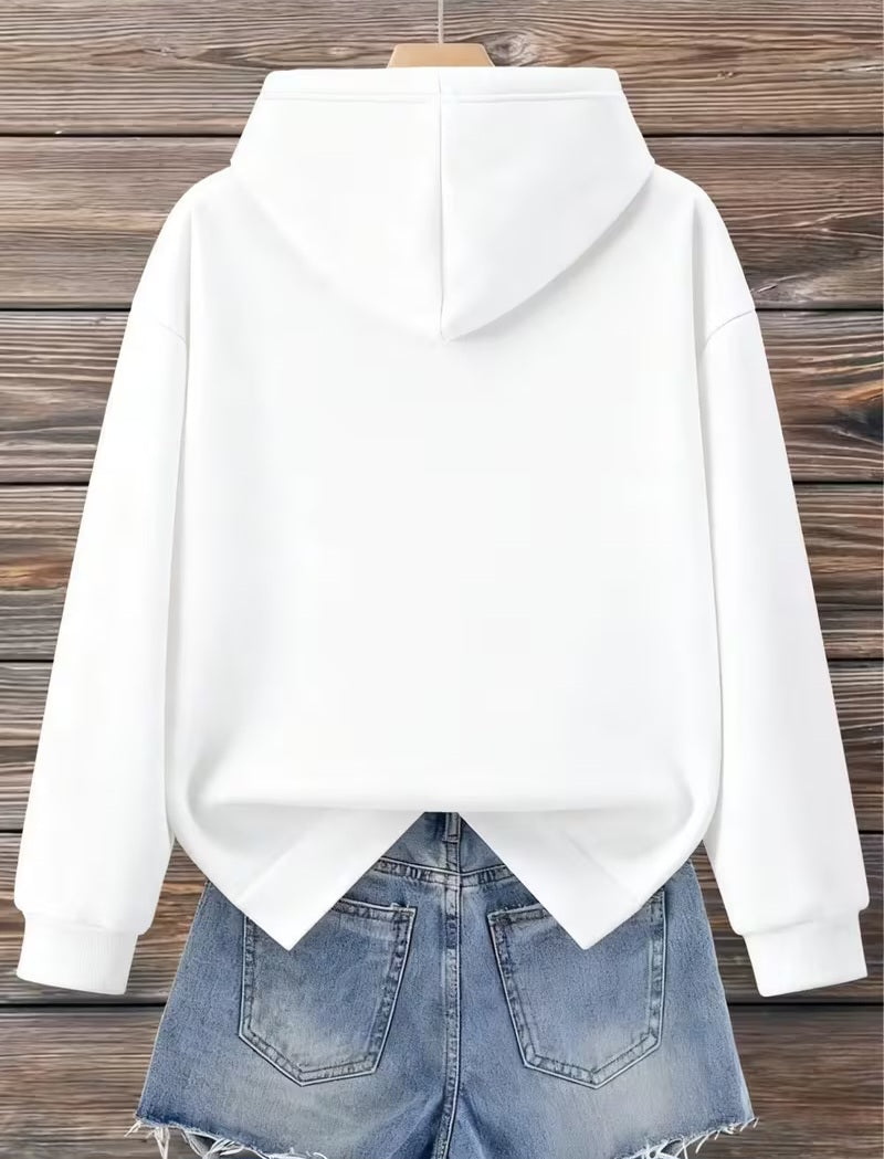 "BE STILL AND KNOW THAT I AM GOD" Graphic White & Black Scripture Hoodie Sweatshirt
