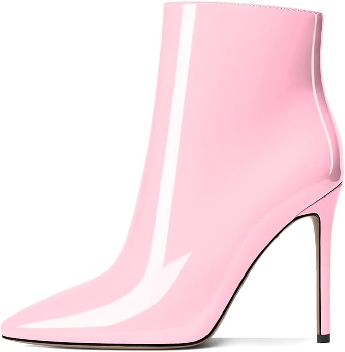 Beautiful Light Pink Ankle Boots