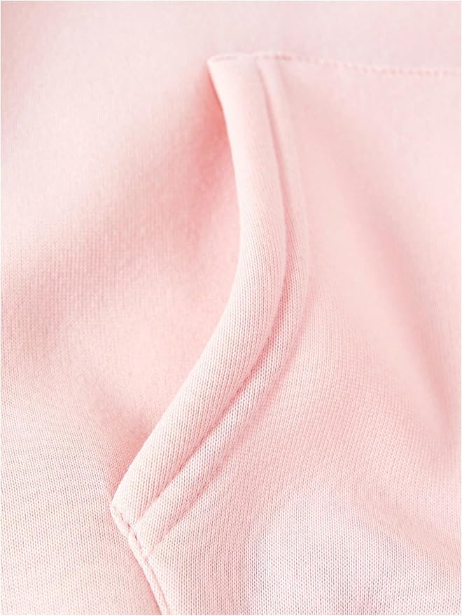 "FAITH OVER FEAR" Graphic Soft Pink & Black Scripture Hoodie Sweatshirt