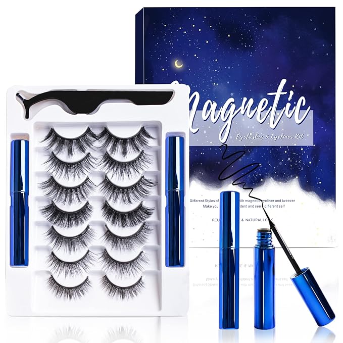 Sexy Lush Magnetic Eyelashes, Eyeliner & Tweezer Set