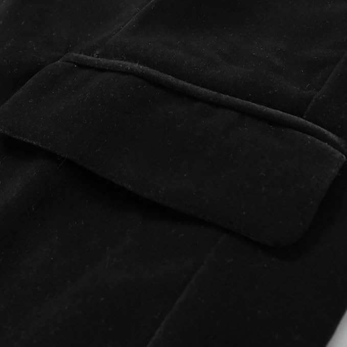 Elegant Black Velvet Dinner Formal Jacket