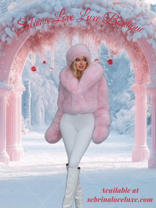 Luxe Plush Soft Pink Faux Fur Jacket