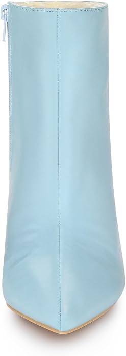 Chic Light Ocean Blue Mint Green clear Wedge Heel Ankle Boots
