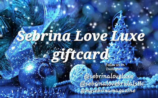 Sebrina Love Luxe Boutique BLUE HOLIDAY THEMED GIFTCARD