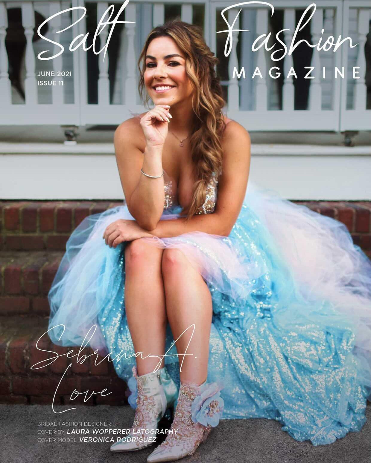 The "VERONICA" Ocean Sequin Lace Tulle Wedding Ballgown Set