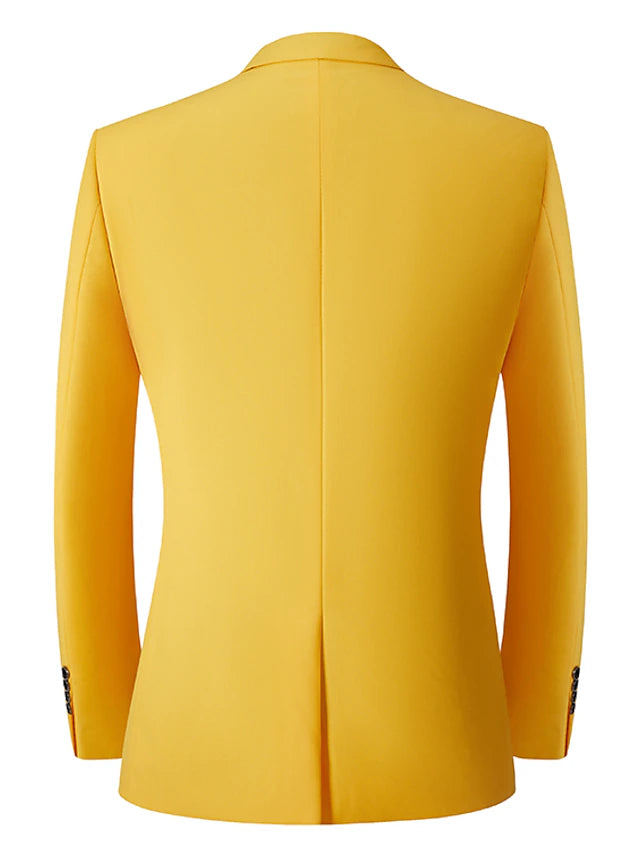 Men's Yellow Blazer Dinner Jacket